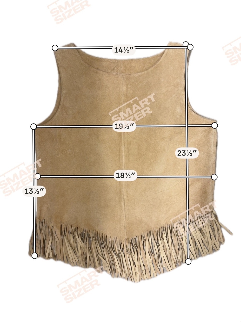 VTG 90s Telluride Clothing Co. Suede Fringe Vest Top Sz 10 Western Boho Festival - Picture 12 of 12